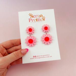 Pink Charlotte Dangles Earrings