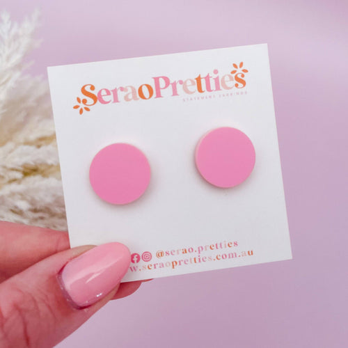 Large Pink Studs