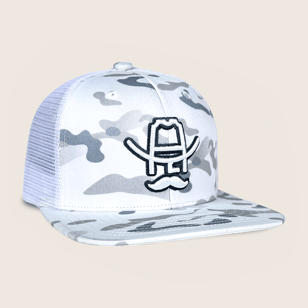 Cowboy Cool - Hank 3D Hat - Snow White Camo