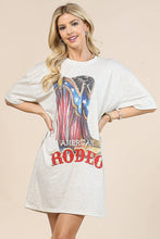 AV1202-GINA AMERICAN RODEO GRAPHIC T-SHIRT DRESS