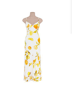 Citrus Summer Maxi Dress