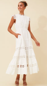 Carmina dress- White lace