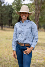 RURAL OUTBACK LINEN SHIRT - SKY BLUE