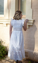 White Eyelet Lace Maxi Dress