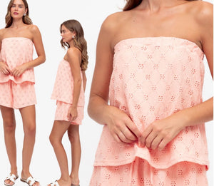 Summer 2 piece Set - Coral