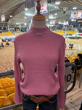 POLO NECK RIBBED KNIT - High Neck - Barbie Pink