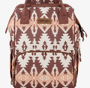 Wrangler Aztec Callie Nappy Back Pack - Coffee