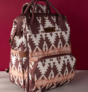 Wrangler Aztec Callie Nappy Back Pack - Coffee