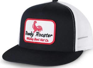 Whiskey Bent Cap - Rowdy Rooster - Black/White