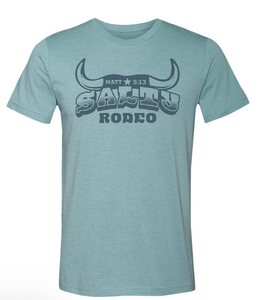 Salty Rodeo Tee - Horns Blue