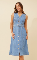 Grayson Denim Midi Dress