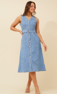 Grayson Denim Midi Dress