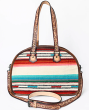 Western Leather Tote - Saddle Blanket - ADBG1162