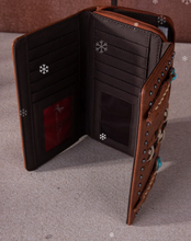 Feather Collection Wallet - Brown