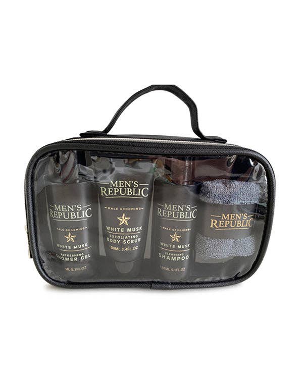 Men's Republic Grooming Kit - 4pc Shower Cleansing in Carry