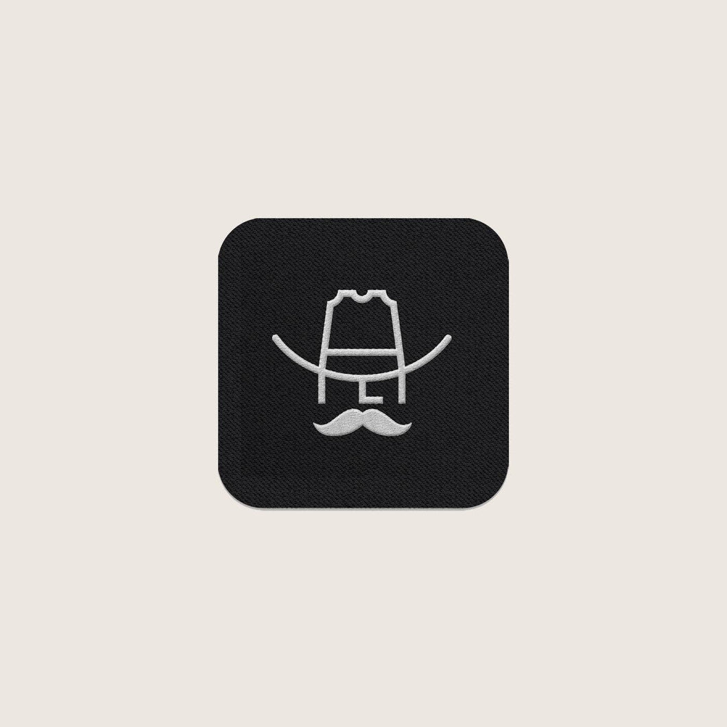 Cowboy Hat Patch Sticker: Black / OS