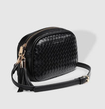 Jacinta - Woven Crossbody Bag - Black