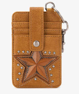 Montana West - Lonestar Mini Key Ring Card Case - Mustard