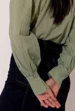 Jane Voile Long Sleeved Shirt - Sage