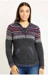 Knit- Bonnie Hoodie - Dark Grey- Last one size 10