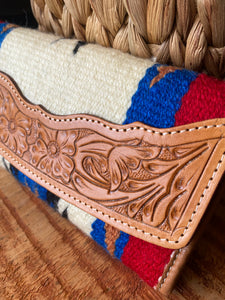 Tooled Saddle Blanket Trifold Wallet – TSB23B